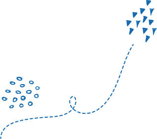 Abstract blue Shapes